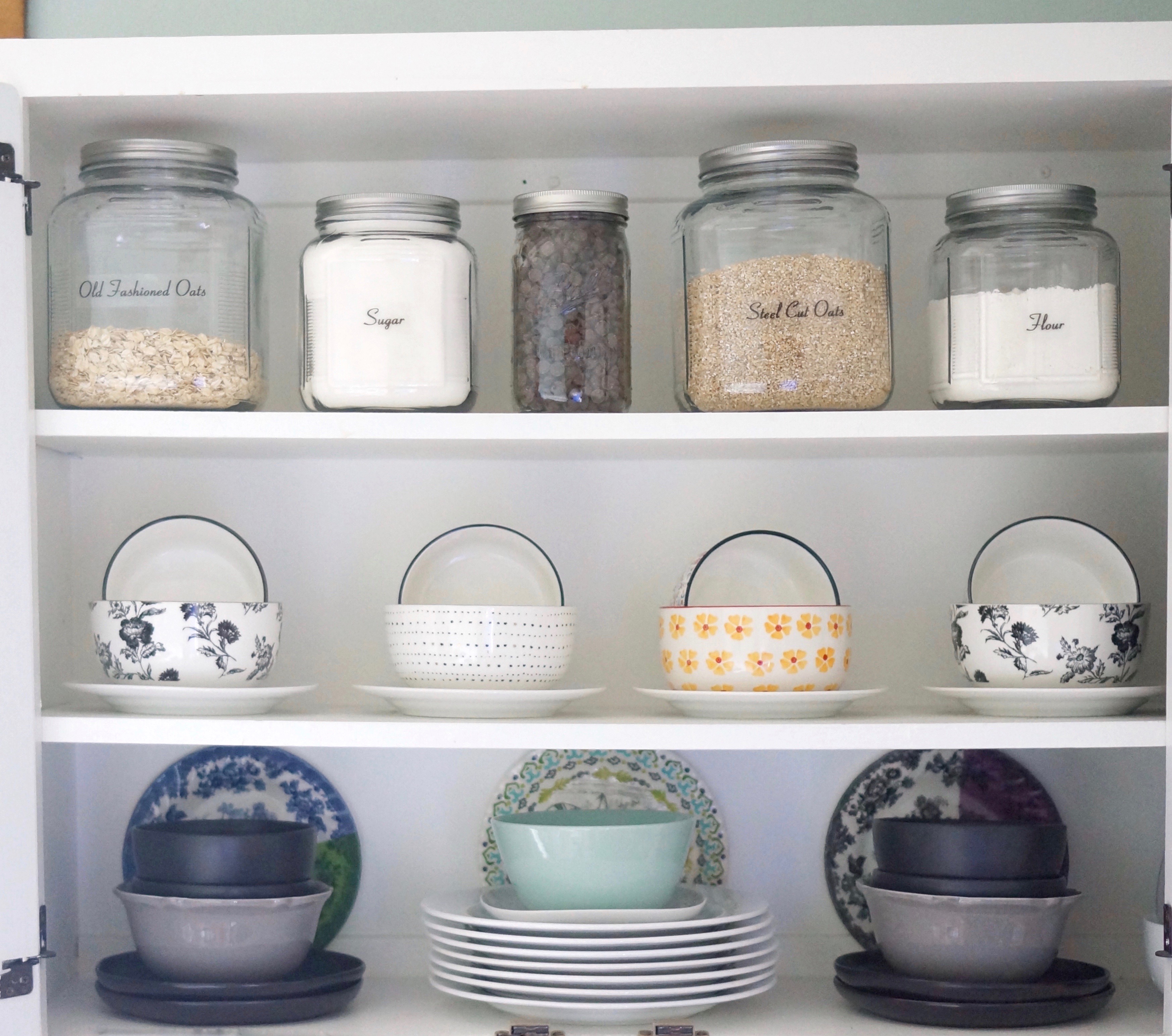 Budget Friendly Pantry Glassware Decant For Less Style Dwell