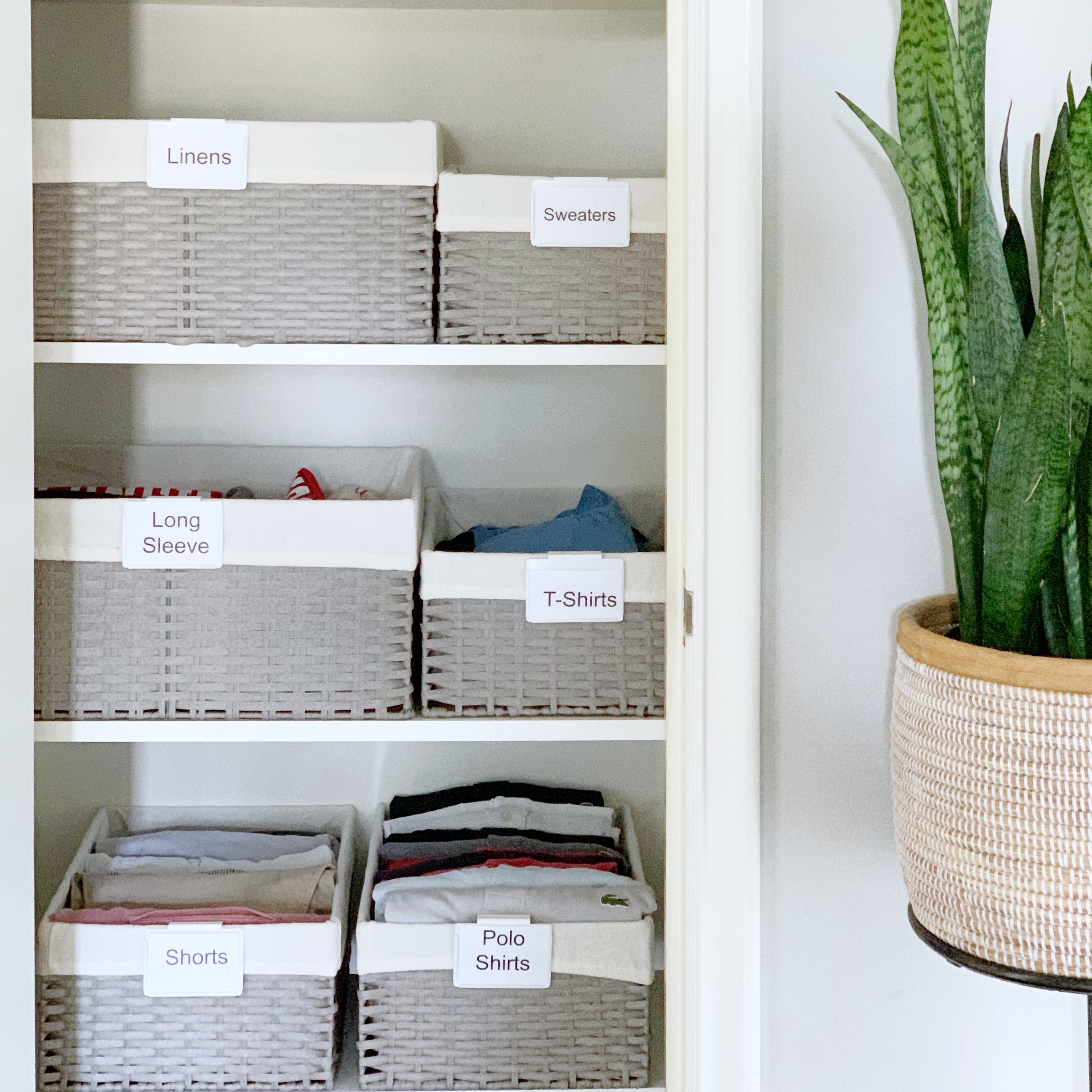 How to Organize a Multi-Purpose Closet - Style + Dwell